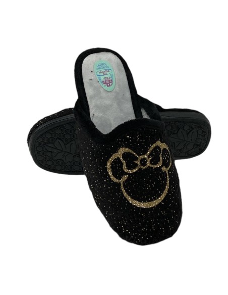 ZAPATILLA MICKEY CON PINTAS NEGRO