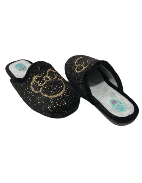 ZAPATILLA MICKEY CON PINTAS NEGRO