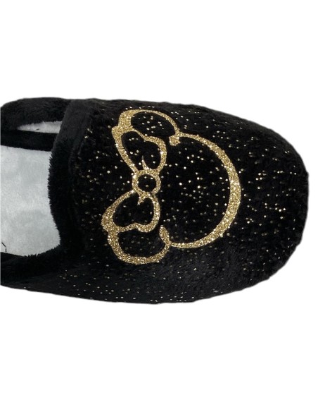 ZAPATILLA MICKEY CON PINTAS NEGRO