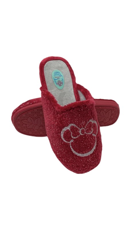 ZAPATILLA MICKEY CON PINTAS ROJO