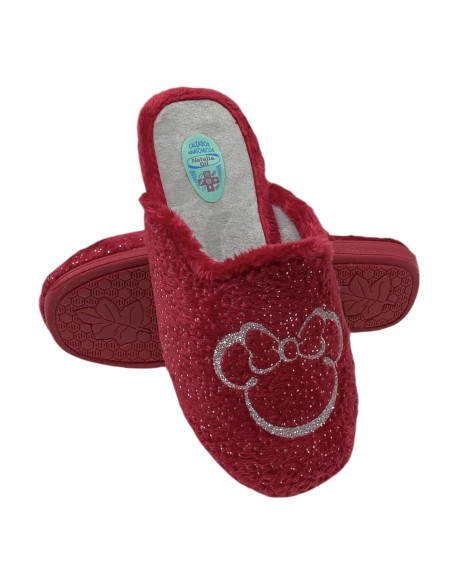 ZAPATILLA MICKEY CON PINTAS ROJO