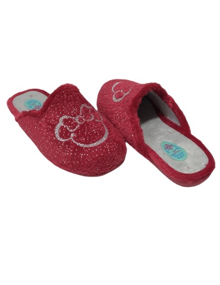 ZAPATILLA MICKEY CON PINTAS ROJO