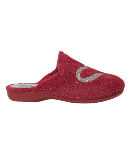 ZAPATILLA CORAZON A MANO ROJO