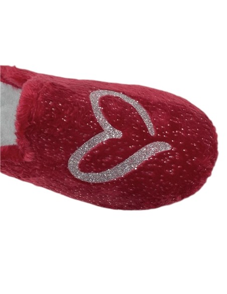 ZAPATILLA CORAZON A MANO ROJO