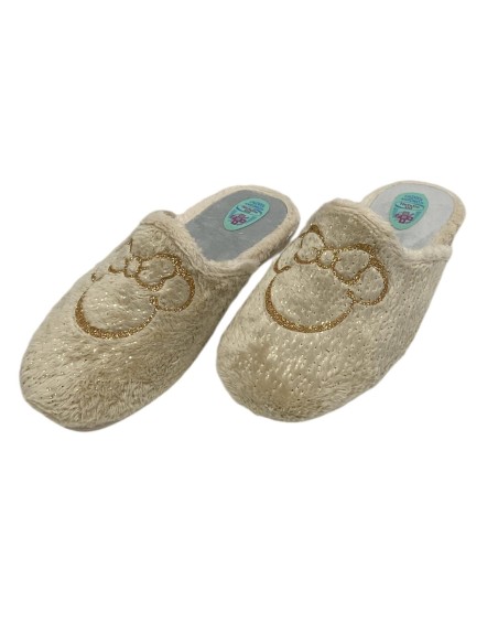 ZAPATILLA MICKEY CON PINTAS BEIG
