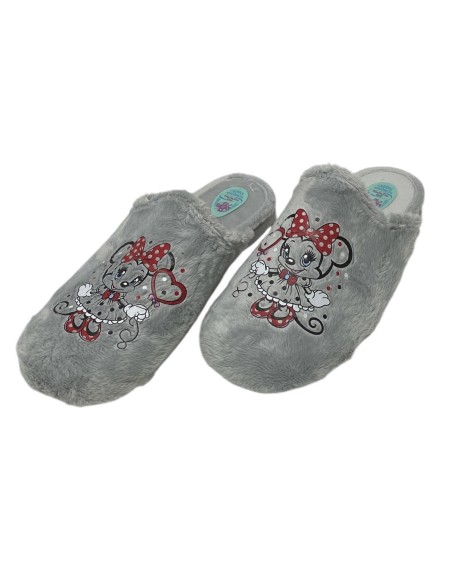 ZAPATILLA DIBUJOS GRIS