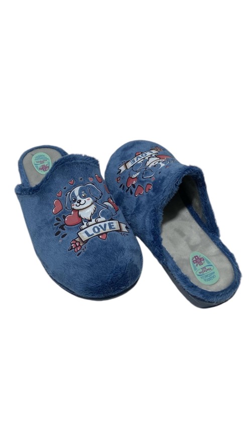 ZAPATILLA DIBUJOS AZUL