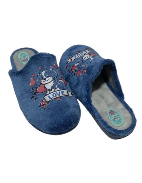 ZAPATILLA DIBUJOS AZUL
