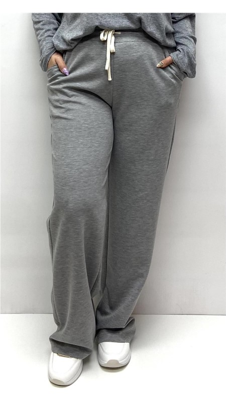 PANTALON CHANDAL PATA RECTA GRIS