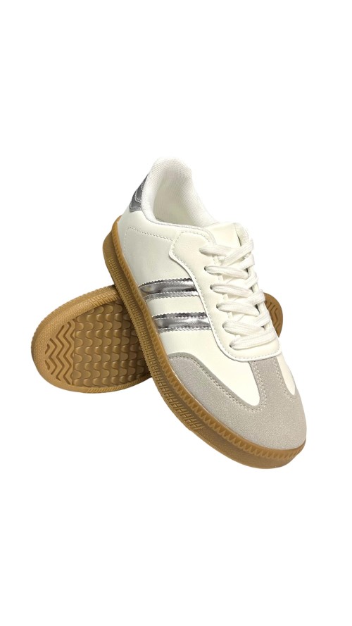 Deportiva doble suela combinada PLATA