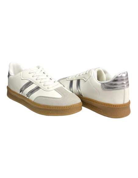 Deportiva doble suela combinada PLATA