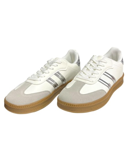 Deportiva doble suela combinada PLATA
