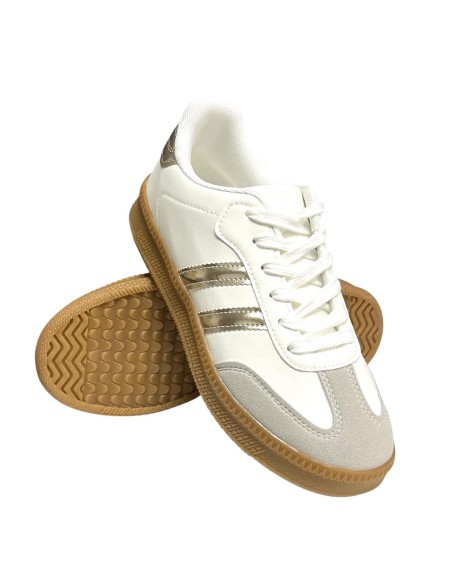 Deportiva doble suela combinada ORO