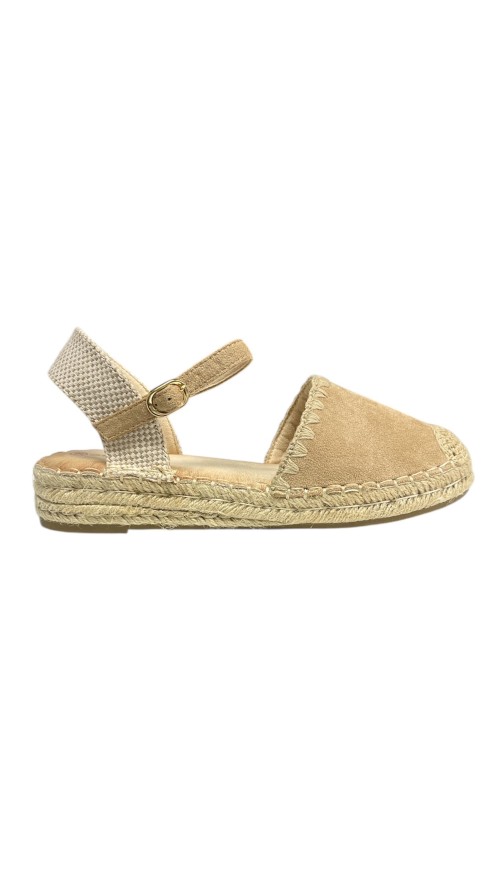 SANDALIA BORDADA CAMEL