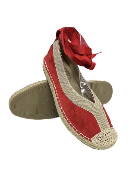 ESPARTO TIRA CON CUERDAS ROJO