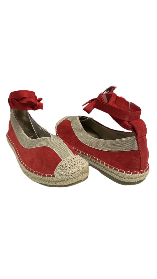 ESPARTO TIRA CON CUERDAS ROJO