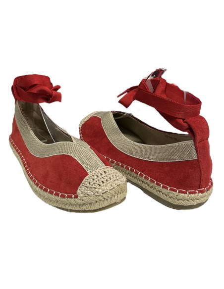 ESPARTO TIRA CON CUERDAS ROJO