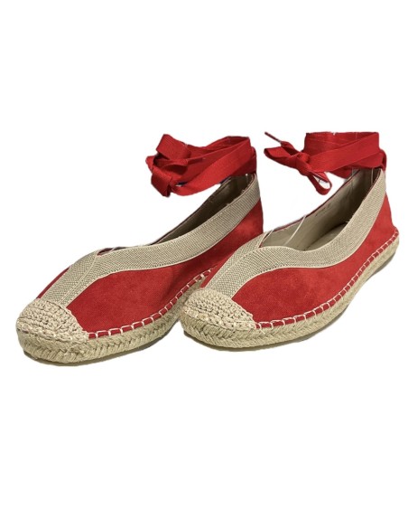 ESPARTO TIRA CON CUERDAS ROJO