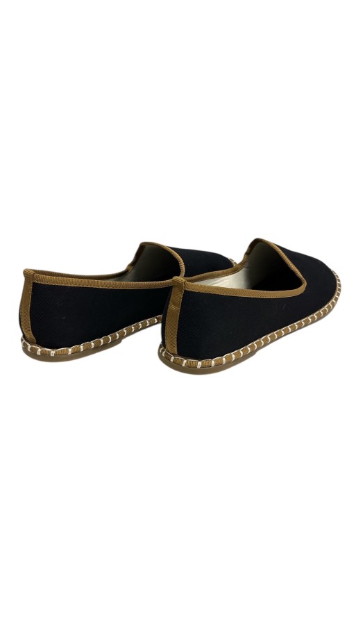 MOCASIN PLANO RIBETE SLIPPERS NEGRO MOCASIN PLANO RIBETE SLIPPERS NEGRO