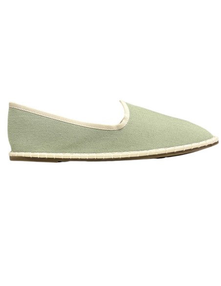 MOCASIN PLANO RIBETE SLIPPERS VERDE