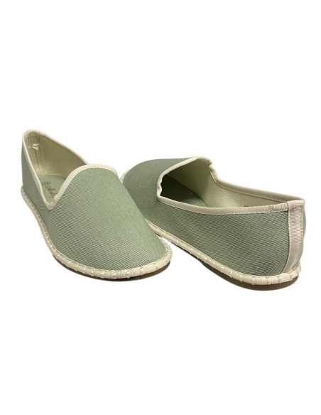MOCASIN PLANO RIBETE SLIPPERS VERDE