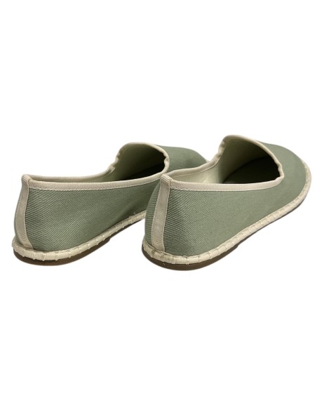 MOCASIN PLANO RIBETE SLIPPERS VERDE
