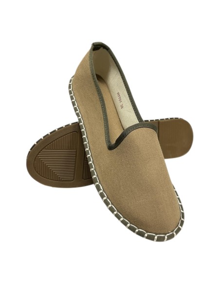 MOCASIN PLANO RIBETE SLIPPERS CAMEL
