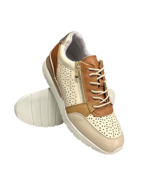 DEPORTIVA NAPA CONFORT BEIG Y CAMEL