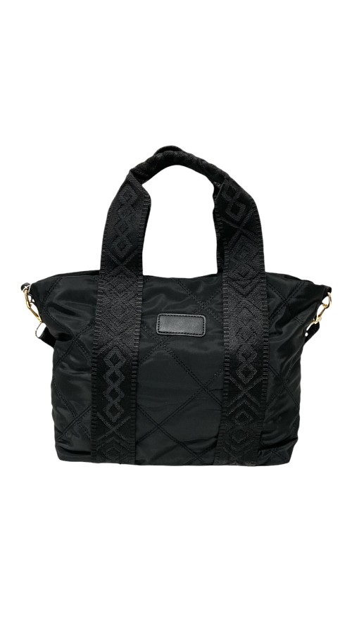 BOLSO NYLON CON ASAS NEGRO