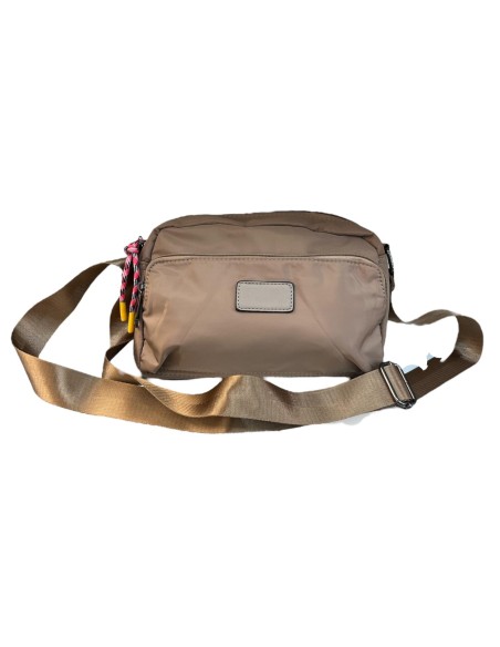 BOLSO PEQUEÑO DE NYLON TAUPE