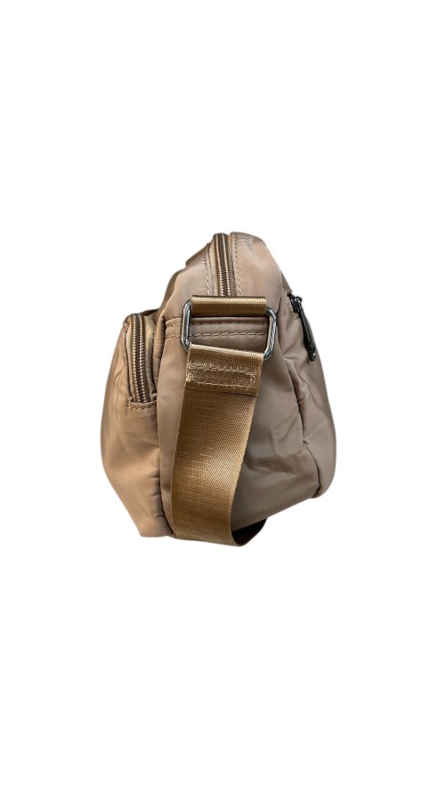 BOLSO PEQUEÑO DE NYLON TAUPE