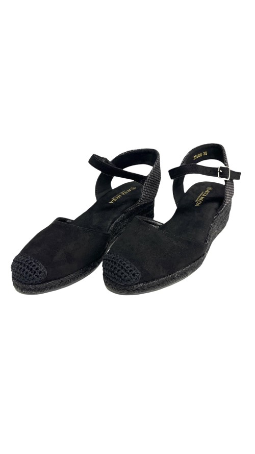 SANDALIA ESPARTO 3 CUERDAS NEGRO