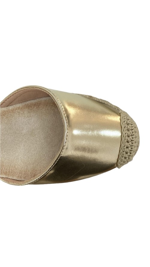 SANDALIA ESPARTO 3 CUERDAS ORO