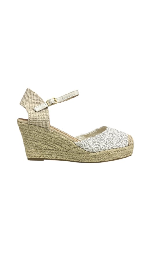 SANDALIA ENTRE LAZADA BLANCO