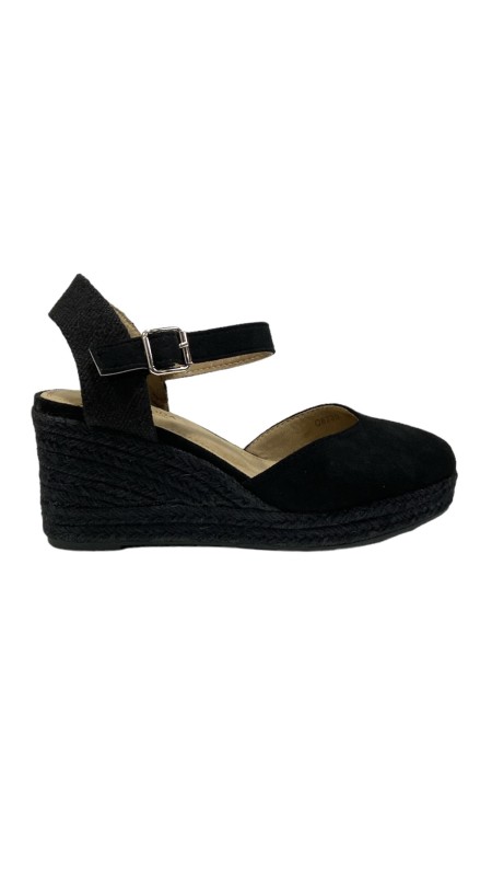 SANDALIA ESPARTO 5 CUERDAS NEGRO