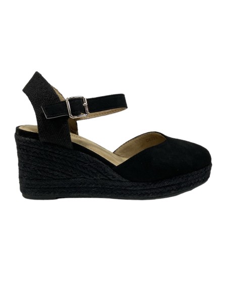 SANDALIA ESPARTO 5 CUERDAS NEGRO