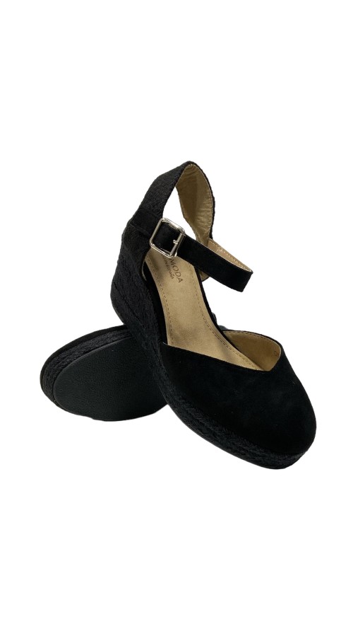 SANDALIA ESPARTO 5 CUERDAS NEGRO