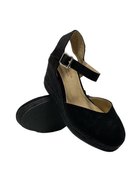 SANDALIA ESPARTO 5 CUERDAS NEGRO