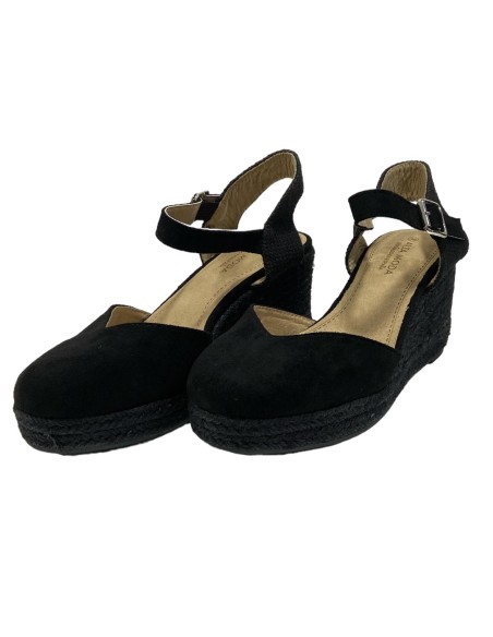 SANDALIA ESPARTO 5 CUERDAS NEGRO