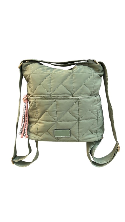 BOLSO-MOCHILA NYLON VERDE