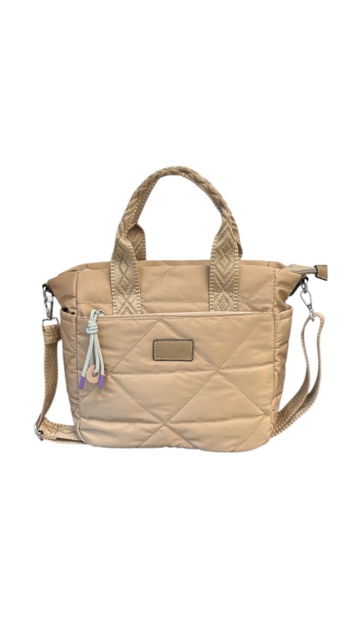 BOLSO GRANDE NYLON ASAS CAMEL