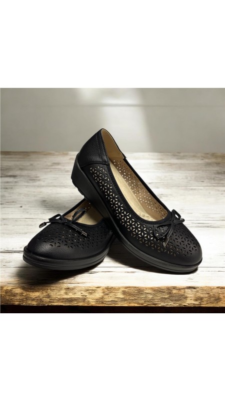 BAILARINA FLEXIBLE CALADA NEGRO 2