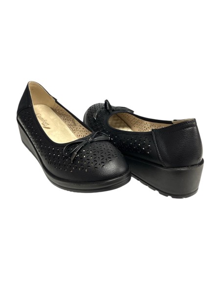 BAILARINA FLEXIBLE CALADA NEGRO