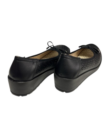 BAILARINA FLEXIBLE CALADA NEGRO