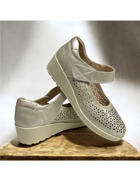 BAILARINA FLEXIBLE CALADA ORO