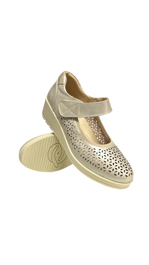 BAILARINA FLEXIBLE CALADA ORO