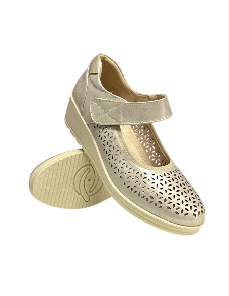 BAILARINA FLEXIBLE CALADA ORO