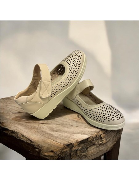 BAILARINA FLEXIBLE CALADA BEIG