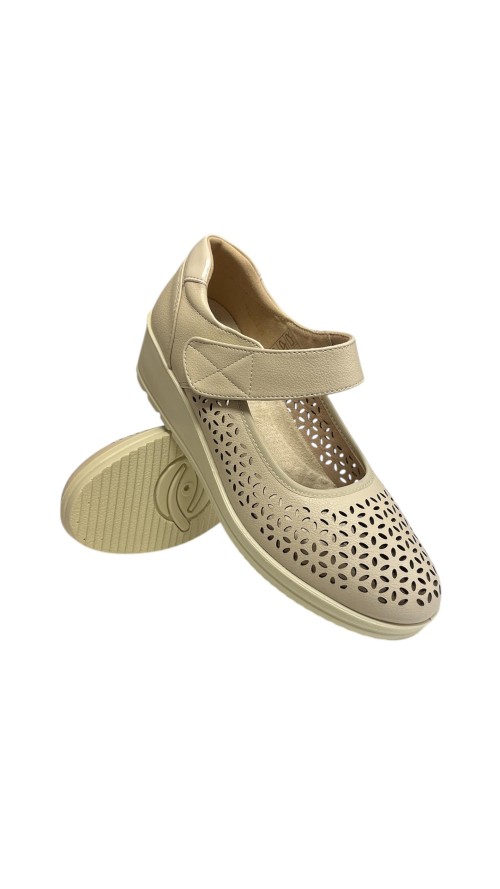 BAILARINA FLEXIBLE CALADA BEIG