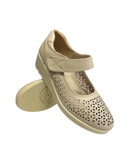 BAILARINA FLEXIBLE CALADA BEIG